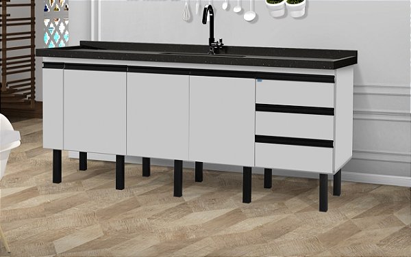 Gabinete Madeira Branco 39851 1.94MT