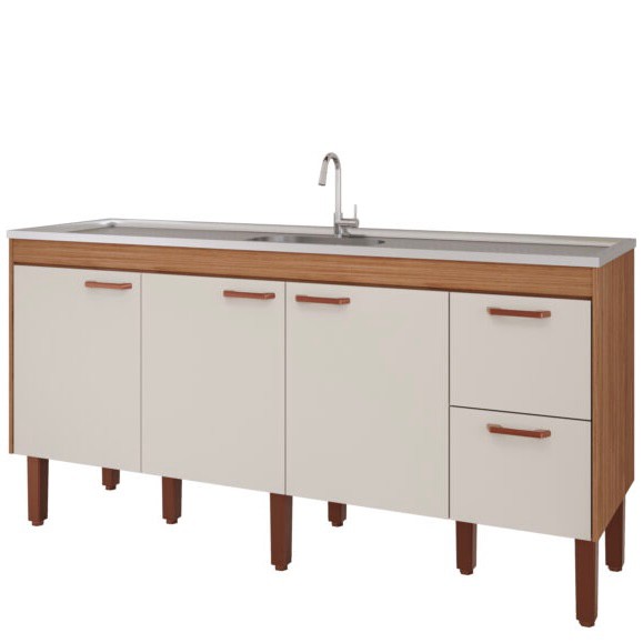 Gabinete Madeira Freijo/Off White 410541 1.94MT