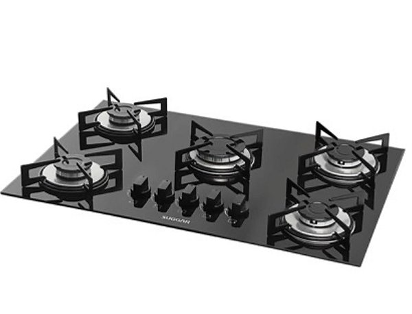 Fogao Cooktop 5 Bocas Suggar