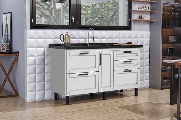 Gabinete Madeira Branco 43631 1.44MT