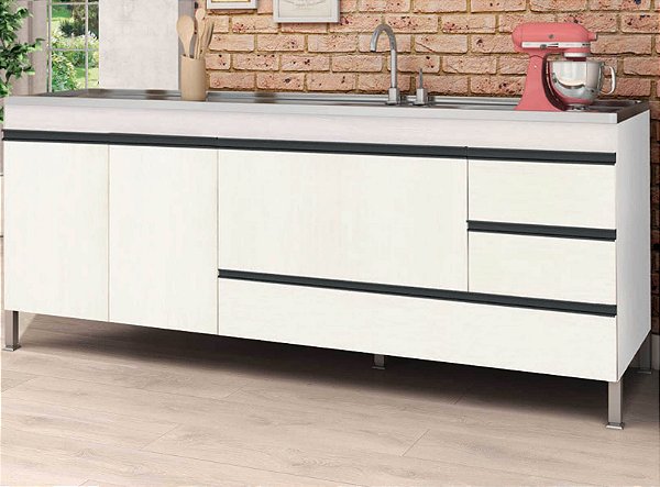 Gabinete Madeira Branco 00151 1.94MT