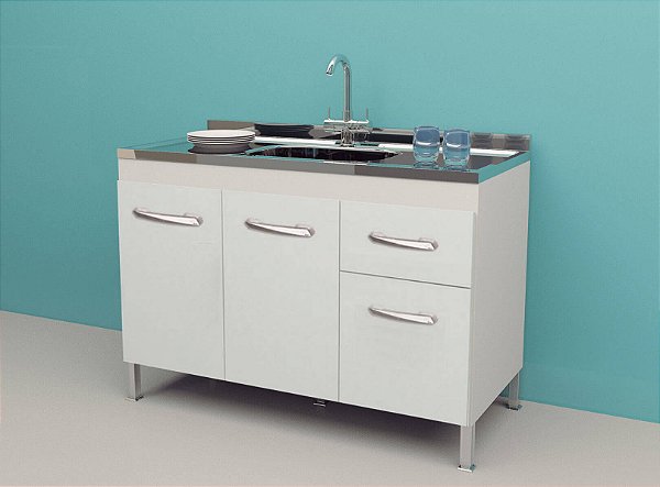 Gabinete Madeira Branco 00721 1.14MT