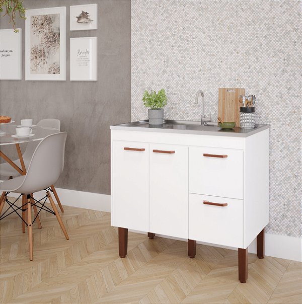 Gabinete Madeira Branco 410111 0.94MT