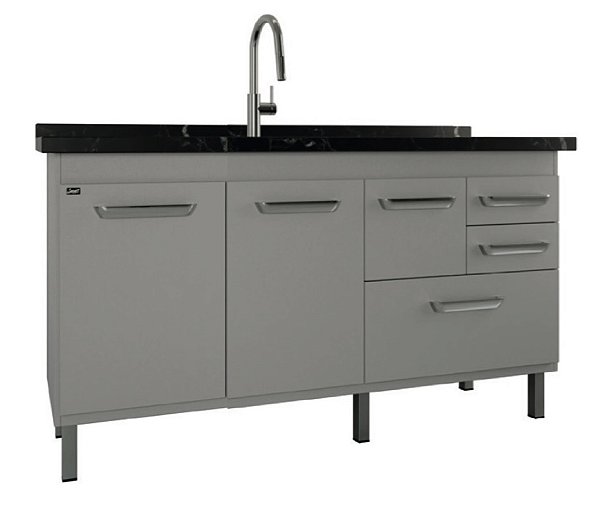 Gabinete Madeira Cinza Cobalto 44534 1.44MT