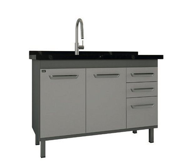 Gabinete Madeira Cinza Cobalto 44524 1.14MT