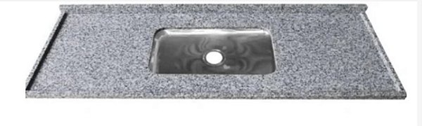 Pia granito Corumba Cuba rasa/Acabamento simples 1.00MT 0881