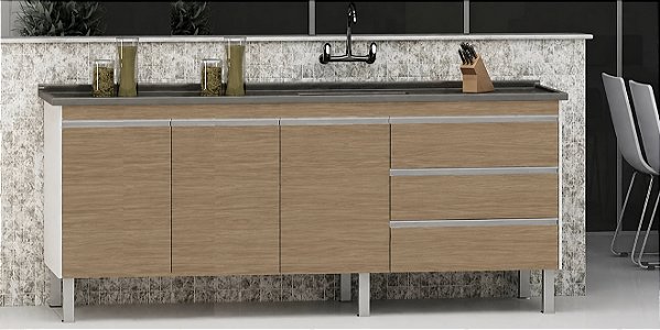 Gabinete Madeira Ambar 016444 1.74MT