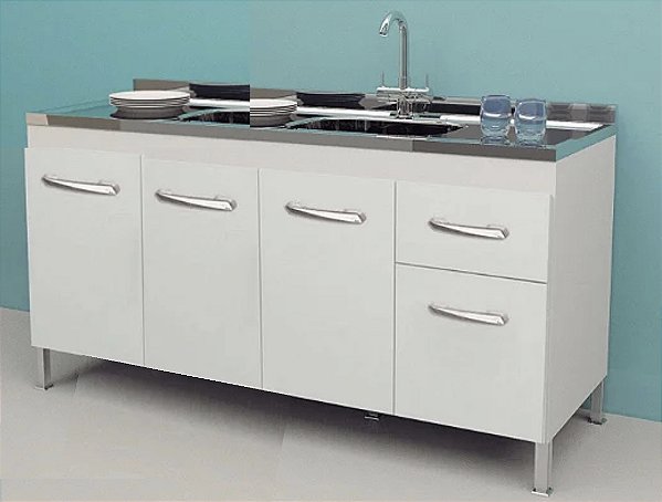 Gabinete Madeira Branco 00731 1.44MT