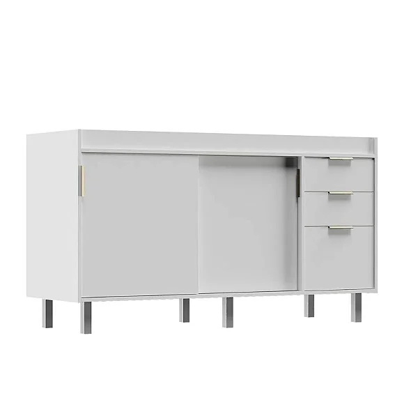 Gabinete Madeira Porta de correr Branco 47031 1.44MT