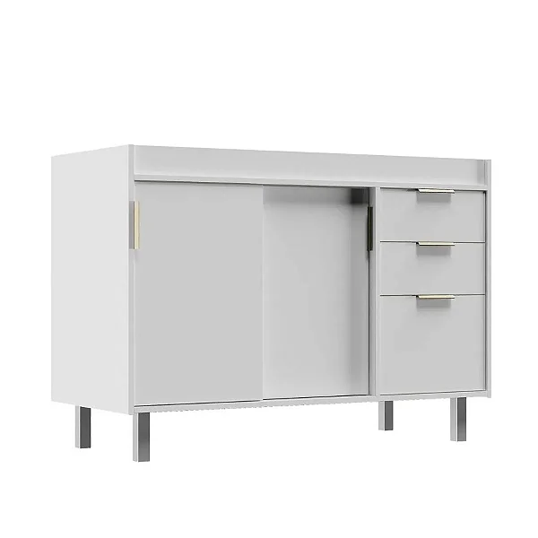 Gabinete Madeira Porta de correr Branco 47021 1.14MT