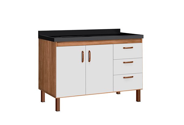 Gabinete Madeira Avelato/Branco 472241 1.14MT