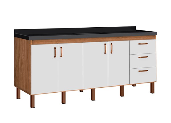 Gabinete Madeira Avelato/Branco 472541 1.94MT