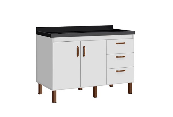 Gabinete Madeira Branco 472311 1.44MT