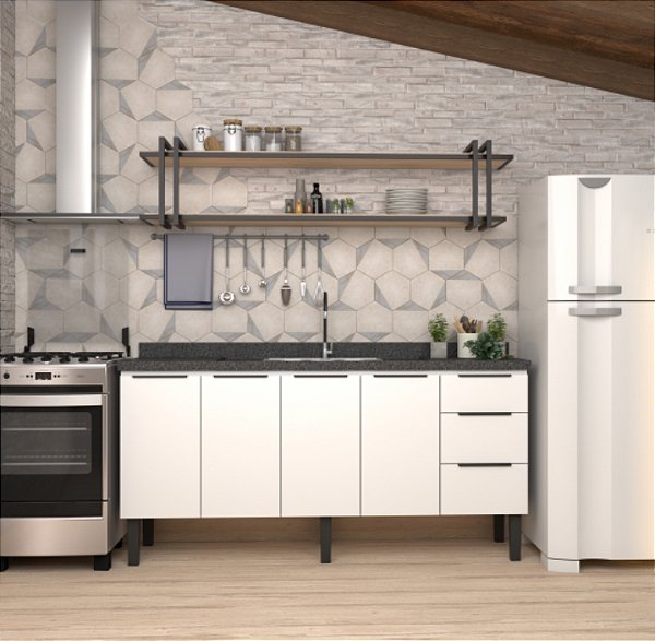 Gabinete aço branco 1.92 MT 39051