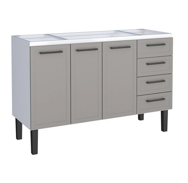 Gabinete aço Cinza 0272124 1.34MT