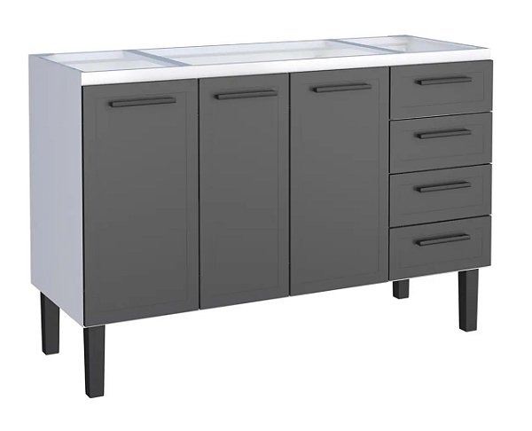 Gabinete aço Preto 0272122 1.34MT
