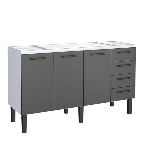 Gabinete aço Preto 0273122 1.53MT