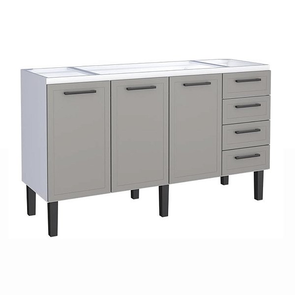 Gabinete aço Cinza 0273124 1.53MT