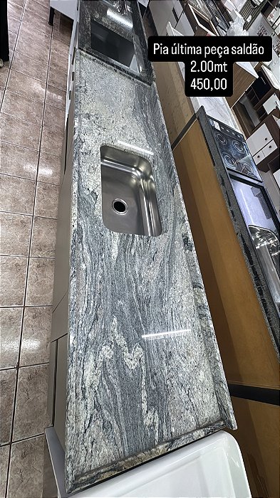 Pia granito 2.00 piracema saldão promoção