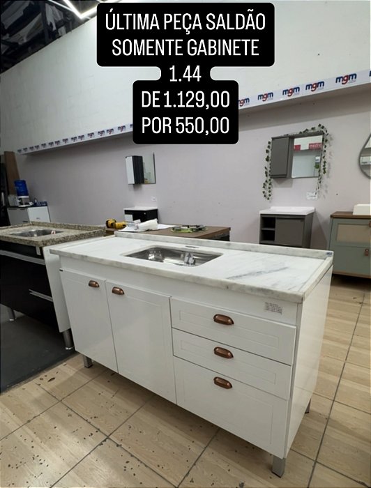 Gabinete cozinha 1.44 última peça saldão promoção