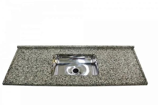 Pia granito Ocre Cuba rasa/Acabamento simples 1.60MT