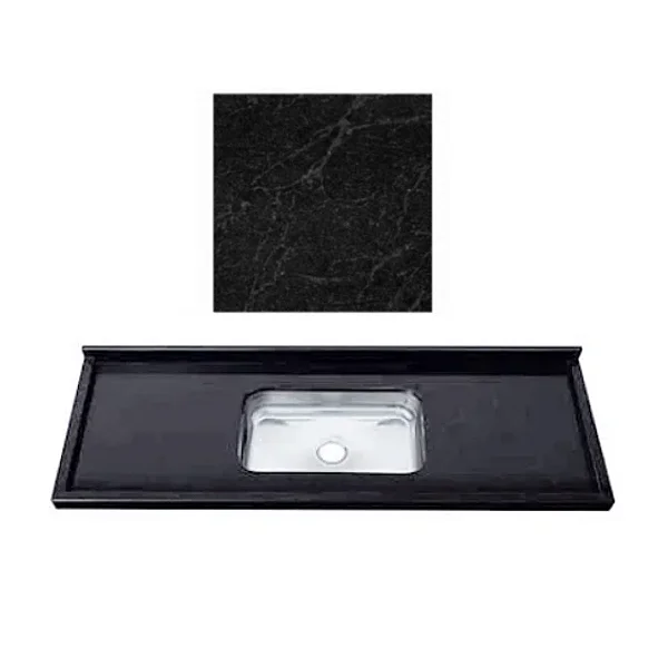 Pia granito Sao Gabriel Negresco Cuba rasa/Acabamento simples 1.40MT