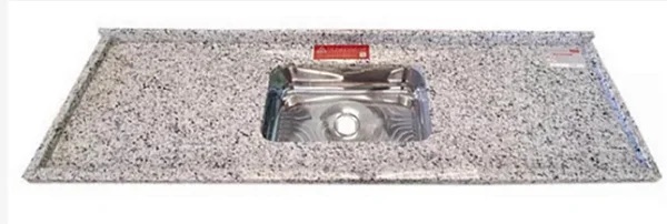 Pia granito Branco Portinari Cuba rasa/Acabamento simples 1.60MT