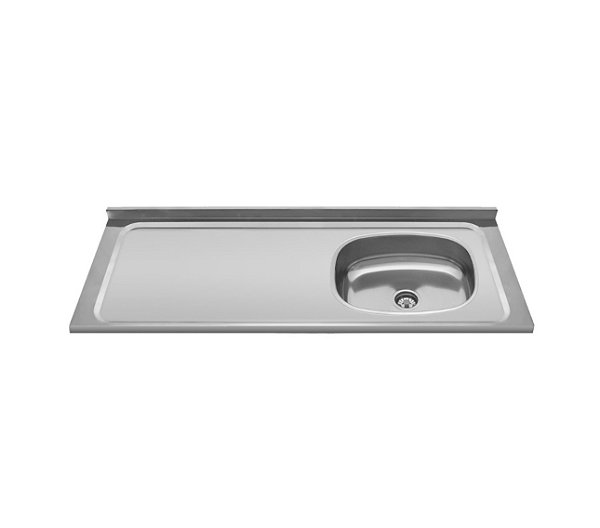 Pia Inox 1.20MT Cuba deslocada direita Ghelplus