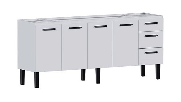 Gabinete aço Branco 48851 1.94MT