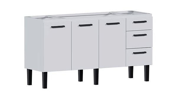 Gabinete aço Branco 4883121 1.53MT