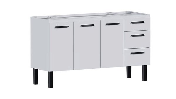 Gabinete aço Branco 48831 1.44MT