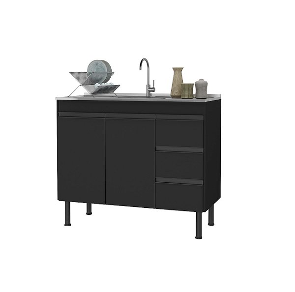 Gabinete Madeira Preto 00312 0.94MT