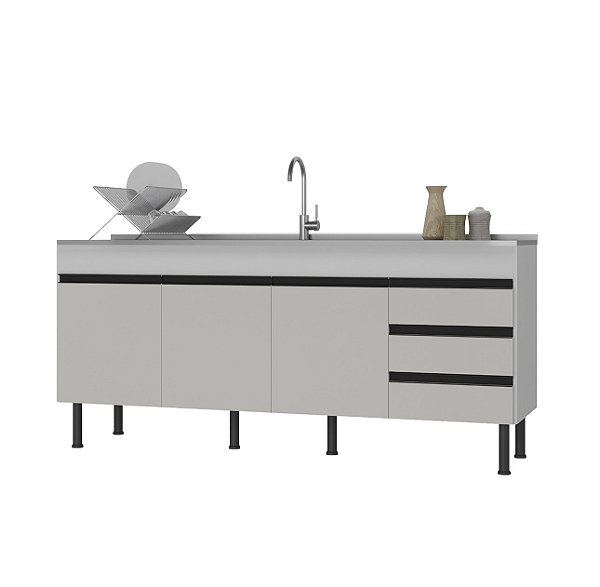 Gabinete Madeira Branco 00341 1.74MT