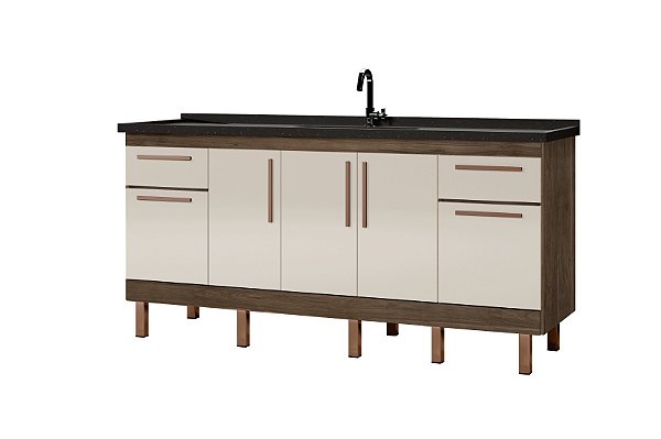 Gabinete Madeira Avelato/Off White 292444 1.74MT