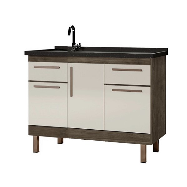 Gabinete Madeira Avelato/Off White 292244 1.14MT