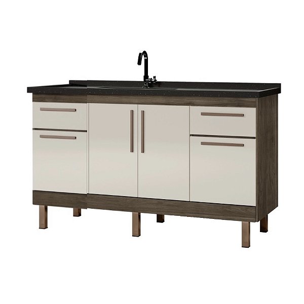 Gabinete Madeira Avelato/Off White 292344 1.44MT