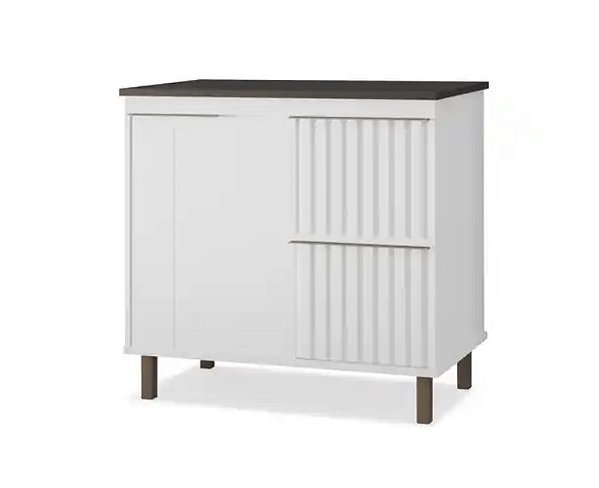 Gabinete Madeira Ripado Branco 49321 1.14MT