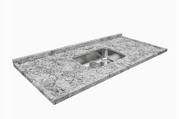 Pia granito Onix Cinza Cuba rasa/Acabamento simples 1.80MT