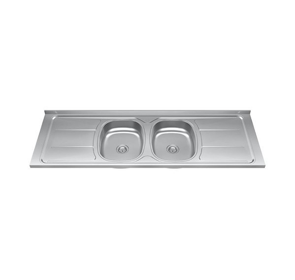 Pia Inox Cuba Dupla 1.60MT Ghelplus