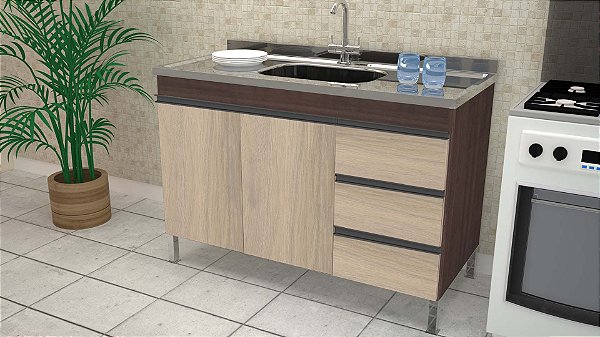 Gabinete Madeira Castanho/Carvalho 00311516 0.94MT