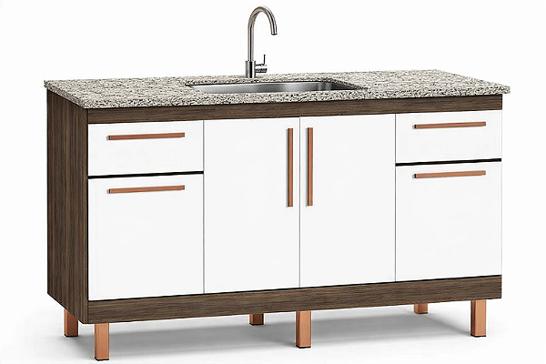 Gabinete Madeira Avelato/Branco 29231 1.44MT