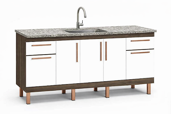 Gabinete Madeira Avelato/Branco 29241 1.74MT