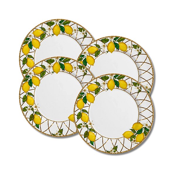 Jogo 4 Pratos Rasos Siciliano - Alleanza