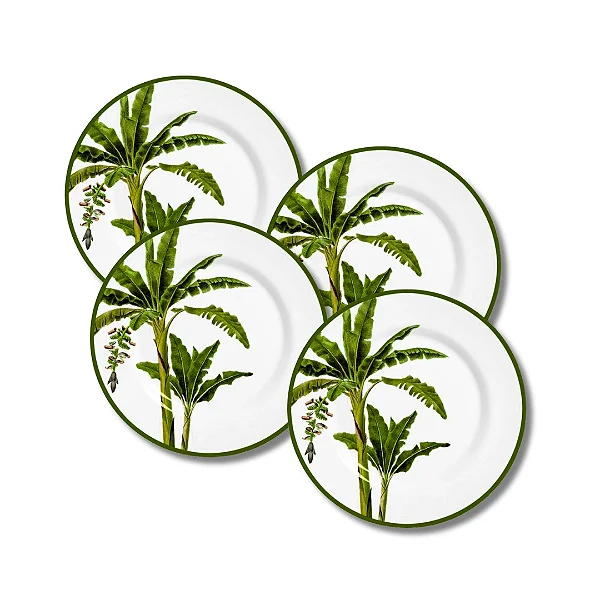 Jogo 4 Pratos de Sobremesa 19,5cm Malibu - Alleanza