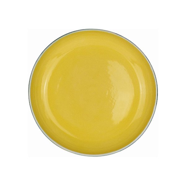 Prato Fundo 24cm Santorini Amarelo Feito À Mão La Casa Brasil