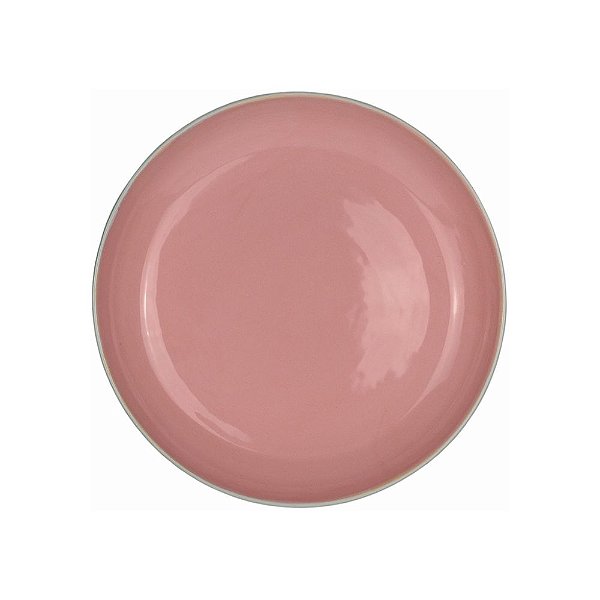 Prato Fundo 24cm Santorini Rosa Feito À Mão La Casa Brasil