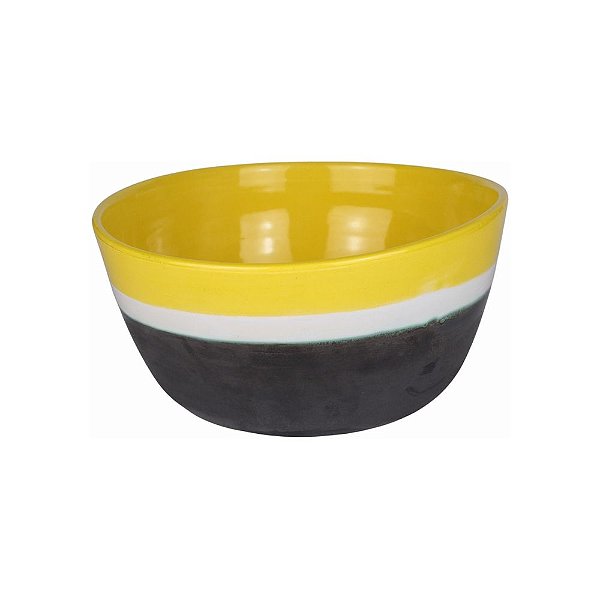 Saladeira 4,4L Santorini Amarelo Feito À Mão La Casa Brasil