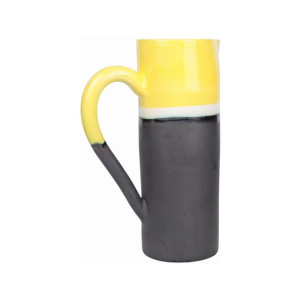 Jarra 25cm Santorini Amarelo Feito À Mão La Casa Brasil