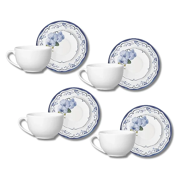 Jogo 4 Xícaras De Chá 240ml Valência - Alleanza