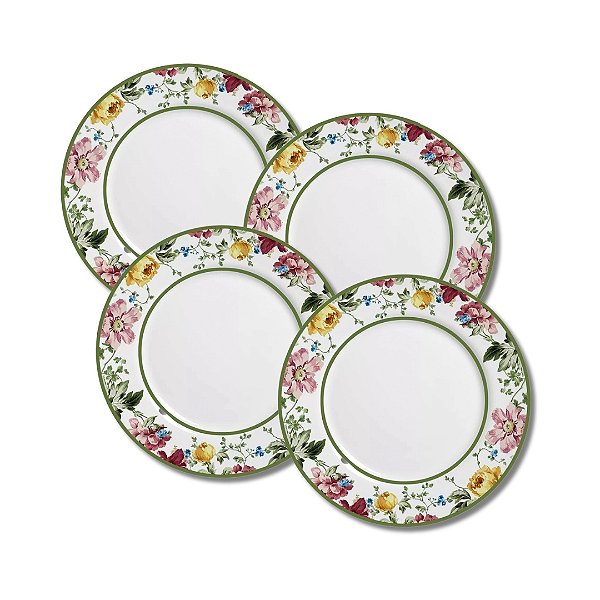 Jogo 4 Pratos Rasos 29cm Marselha - Alleanza